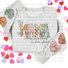 Load image into Gallery viewer, This mama wears her heart on her sleeve