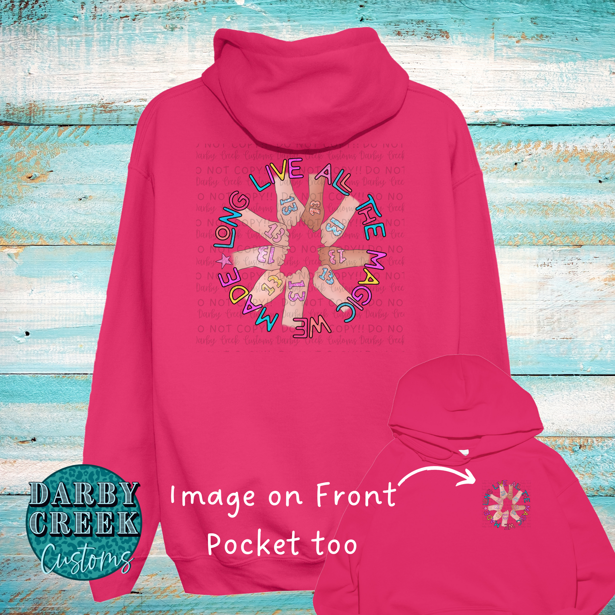Long Live the Magic Hoodie. Christmas Collection – Darby Creek Customs