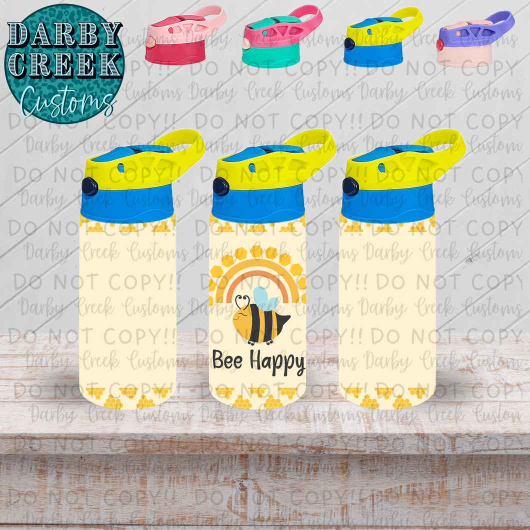 Bee Happy Flip Top Tumbler. Bee Kind Collection