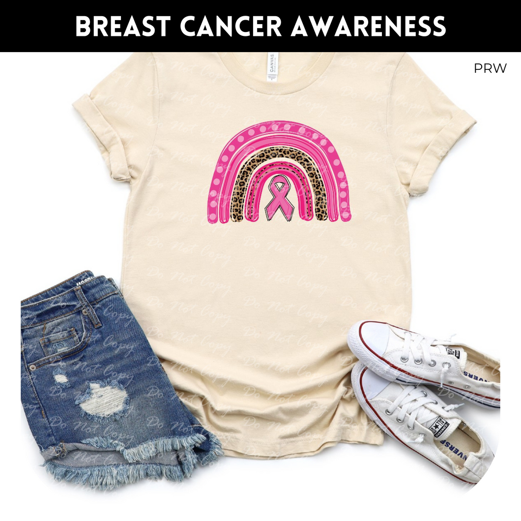 Awareness Rainbow - Custom Breast Cancer Awareness Tee