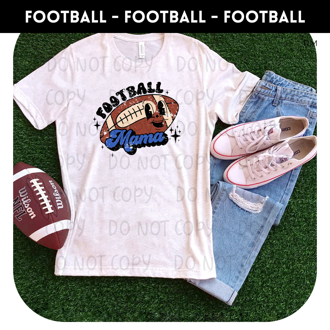 Football Mama Retro Tee - Football Collection