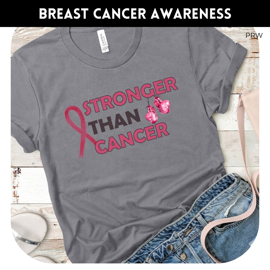 Stronger Than Cancer - Custom Breast Cancer Awareness Tee