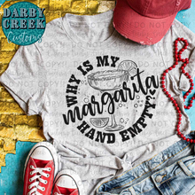 Load image into Gallery viewer, Why is my Margarita hand empty? Taco Tuesday Shirt
