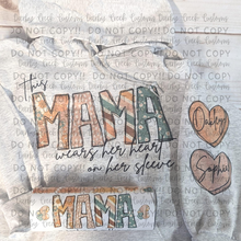 Load image into Gallery viewer, This mama wears her heart on her sleeve
